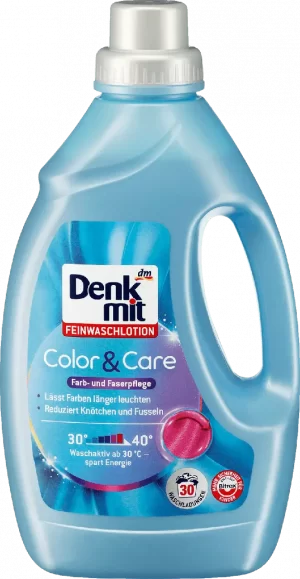 Гель відновлюючий для кольорового прання Denkmit Color&Care на 30 прань 1.5л (синій) (8/ящ) 4058172216299