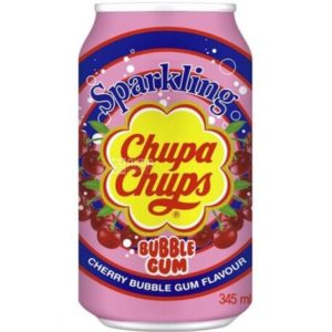 Газований напій Chupa Chups Cherry Bubble Gum 345 мл