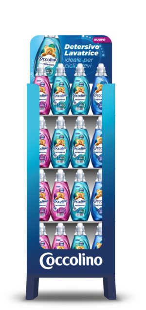 Стенд Coccolino 1.48л на 37 прань ( Clean-60шт Odor-40шт Care-60шт)