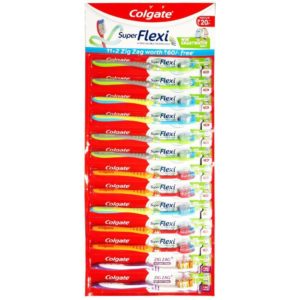 Планшет з зубними щітками Colgate Super Flexi 11шт + Zig Zag 2шт 8901314560827
