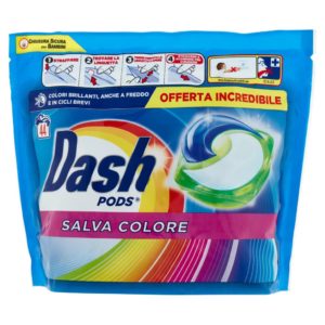 Капсули для кольорового прання  Dash Salva Color 44шт (2/ящ)