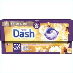 Універсальні капсули для прання Dash Amber&Orchid 30шт (4/ящ) 8700216353410