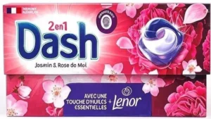 Універcальні капсули для прання Dash 4в1 + Lenor Jasmin&Rose 26 шт (2/ящ)