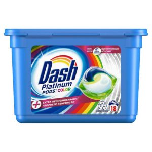 Капсули для кольорового прання Dash Platinum Color 18шт (6/ящ)