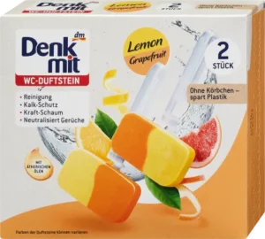 Блок в туалет Denkmit WC DuftStein Lemon&Grapefruit 2шт 4066447789034