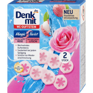 Блок для унітазу Denkmit Magic Twist Rosa&Litschi 2шт (7/ящ)