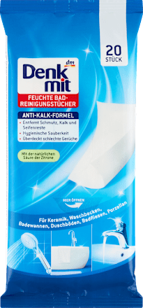 Серветки для миття ванної кімнати Denkmit Feuchte Reiniguntucher Bad 20шт (12/ящ) 4067796149173