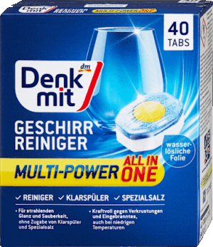 Таблетки для посудомийної машини DenkMit Multi-Power 40шт (7/ящ)