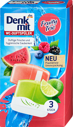 Блок для унітазу Denkmit Fruity Trio 3шт 4066447789058