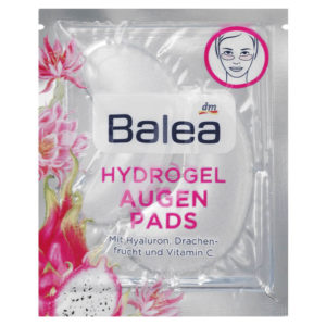 Патчі під очі для блиску Balea Hydrogel Augen Pads Hyaluron Drachen-feucht