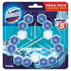Блок в туалет Domestos Ocean Color Blue 3*55г  3шт (10/ящ)