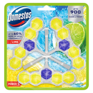 Блок в туалет Domestos Lime 3*55г  3шт (10/ящ)