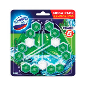 Блок в туалет Domestos Pine 3*55г  3шт (10/ящ)