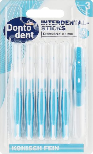 Міжзубні щітки Dontodent interdental-Sticks Konisch Fein (сині)