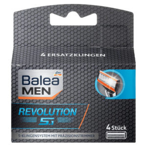 Запасні касети для гоління на 5 лез Balea Revolution 4шт