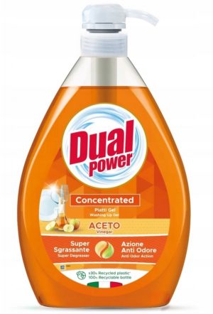 Засіб для миття посуди Dual Power Aceto 1л Яблуко (6/ящ)