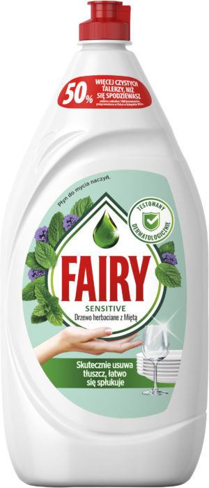 Засіб для миття посуди Fairy Sensetive Чайне дерево 1.35л (9/ящ) 8001090622044