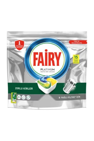 Капсули для посудомийної машини Fairy Platinum 15шт 8006540445082