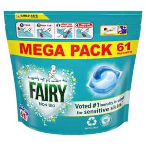 Капсули для прання дитячого одягу Fairy Bio 61шт (3/ящ)