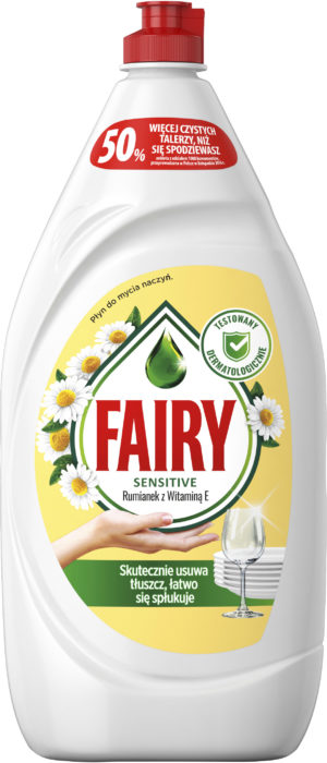 Засіб для миття посуди Fairy Sensetive Ромашка 1.35л (9/ящ) 8001090622129