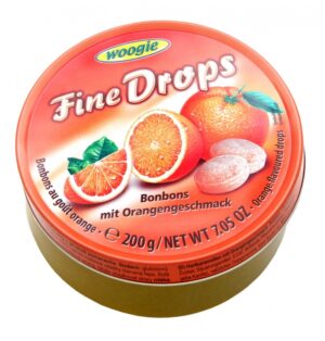 Льодяники Fine Drops 200г з смаком апельсину (10/ящ)