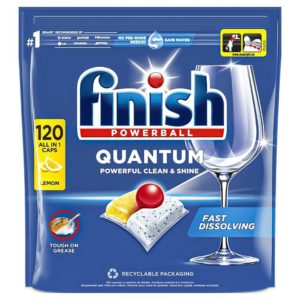Таблетки для посудомийної машини Finish Quantum 120 Lemon (4/ящ) 5908252009671