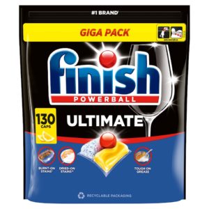 Таблетки для посудомийної машини Finish Ultimate Lemon 130шт (3/ящ)