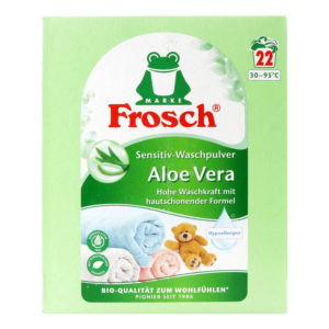 Концентрований пральний порошок Frosch Aloe Vera 1.45кг для делікатного прання на 22 прання