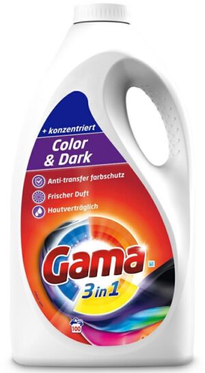 Гель для чорного та кольорового прання Gama Color&Dark 5л на 100 прань