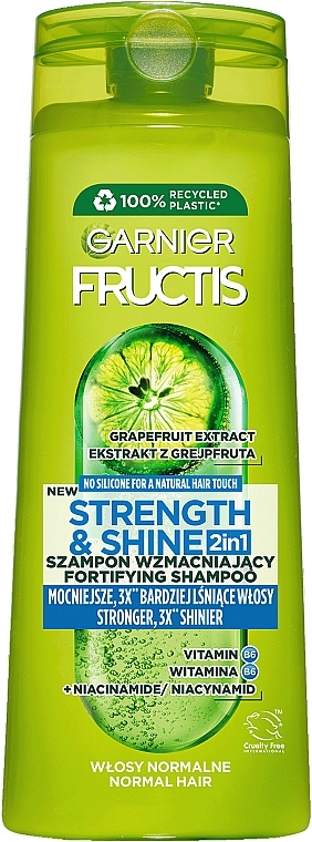 Шампунь для всіх типів волосся Garnier Fructis Sila i Blask 400мл (6/ящ)