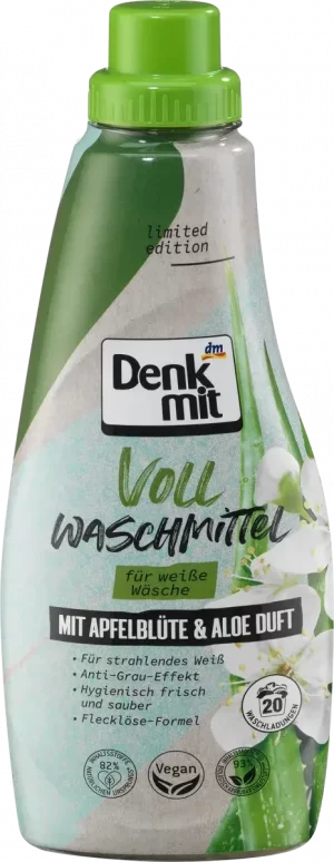 Гель для білого прання Denkmit Voll-Waschmittel Aloe 1л на 20 прань (8/ящ)