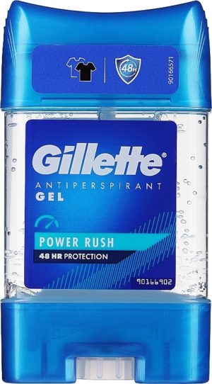 Гелевий антипреспірант Gillette Power Rush 70мл (6/ящ) (синій)