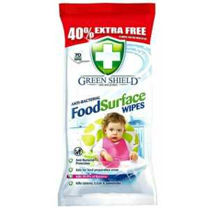 Антибактеріальні серветки Green Shield Food Surfase 70шт