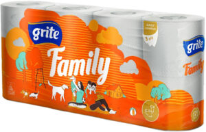 Папір туалетний Grite Family 8шт