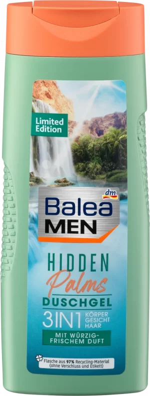 Чоловічий гель для душу 3в1 Balea Hidden Palms 300мл
