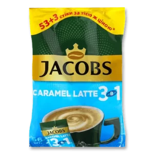 Кавовий напій в стіках Jacobs Caramel Latte 56*12г