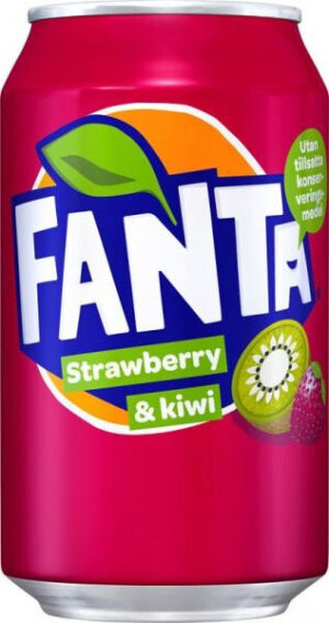 Напій газований Fanta Strawberry&Kiwi 330мл