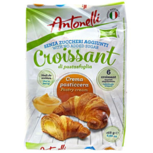 Круасани без цукру Antonelli Croissantt Senza Zuccheri 6*42г 252г з заварним кремом