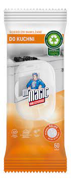 Вологі серветки для прибирання кухні Mr.Magic do Kuchni 60шт