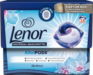 Універсальні капсули для прання Lenor Aprilfrisch 18шт (4/ящ)