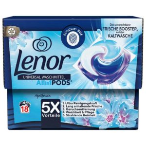 Універсальні капсули для прання Lenor Aprilfrish 18шт (4/ящ)