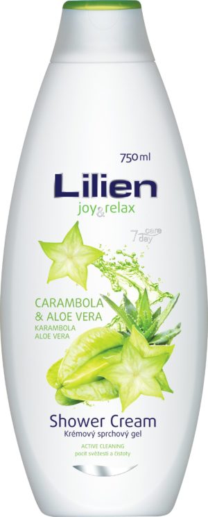 Гель для душу Lilien Aloe Vera & Carambola 750мл (12/ящ) 8595196908701