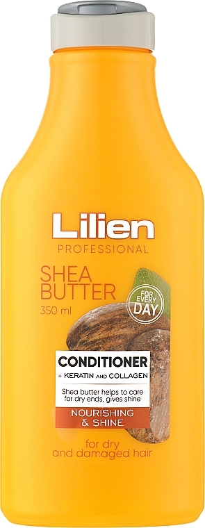 Підживка для пошкодженого волосся Lilien Shea Butter Conditioner 350мл (12/ящ) 8596048007047