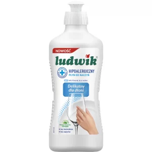 Засіб для миття посуди Ludwik Hipoalergiczny 900мл гіпоалергічний (12/ящ)