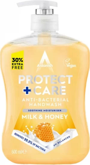 Антибактеріальне мило Astonish Milk&Honey 600мл (12/ящ)