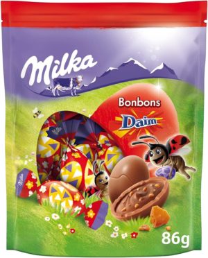 Шоколадні цукерки Milka FIne Eggs 90г Daim (26/ящ)