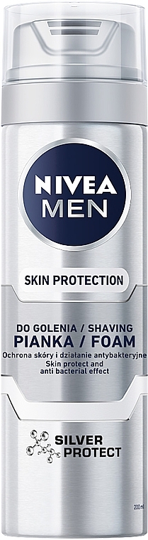 Пінка для гоління Nivea Silver 200мл (12/ящ)