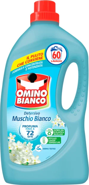 Універсальний гель для прання Omino Bianco Muschino Bianco 2.4л на 60 прань (6/ящ) 8003650023315