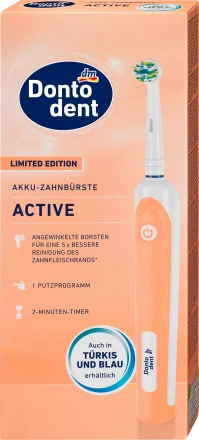 Електрична зубна щітка для дорослих Dontodent Active (оранжева)