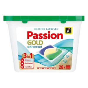 Універсальні капсули для прання Passion Gold 28шт (8/ящ)